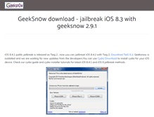 Tablet Screenshot of geeksn0wdownload.com